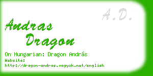 andras dragon business card